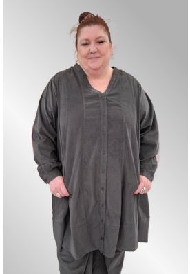 Grå fløjls tunika / jakke 255079