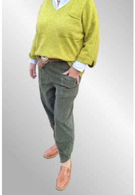 Grøn fløjlsbuks 50327