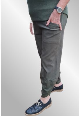 Grøn viskose twill buks, 50327