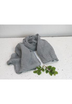 Hør tørklæde, grå