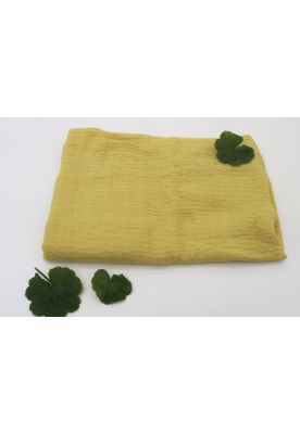 Tørklæde, ensfarvet, lys karry 55