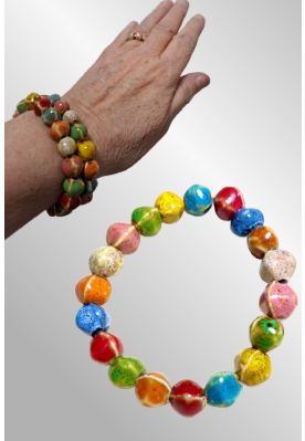 Keramik armbånd multi color