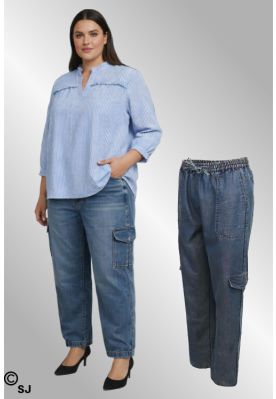 Let denim pants i cargo style, Lerika