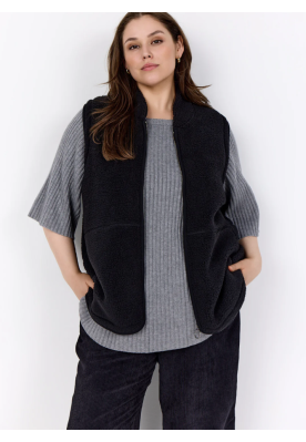 Teddy vest, sort, 20656