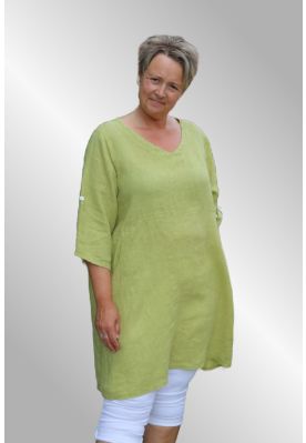 Hør kjole grøn, Lissy