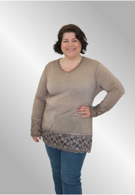 Toupe basis T-shirt med blonde kanter. Utti ll