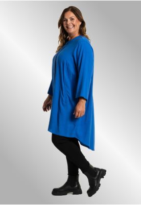 Blå viskose / hør tunika, Monna G232086
