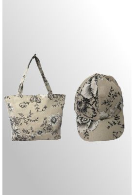 Matc sæt, taske og cap. sort 35-2