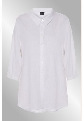 Hvid viskose / hør skjoret, Gozzip Karina 222084