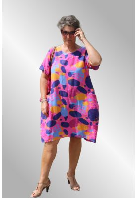 Pink hørkjole, Step Stone