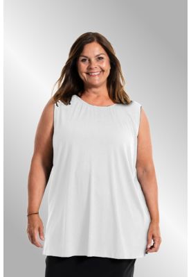Hvid viskose top, Beata 242050