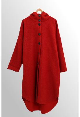 Teglstens rød Jakke med hætte, Danny 24316