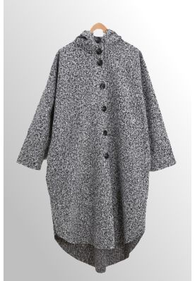 Grå Jakke med hætte, Danny 24316