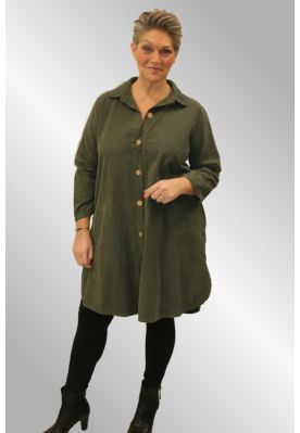 Grøn fløjls skjorte, 18980V