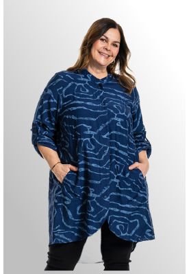 Blå tunika jakke, Monna G246009