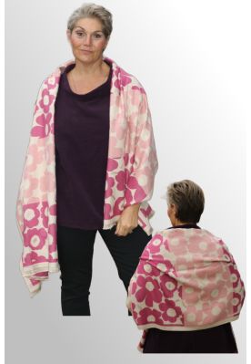 Rosa Pink tørklæde, A2154