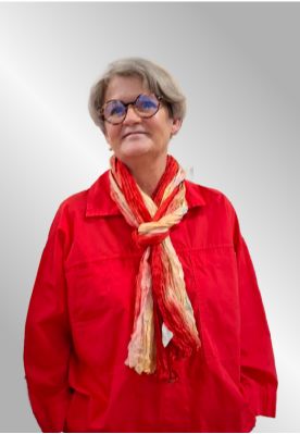 Silketørklæde, Rød / multi Praechtig Berlin