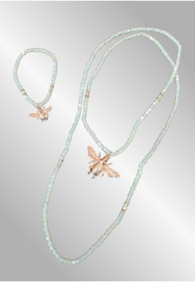 Smykkesæt, lys grøn