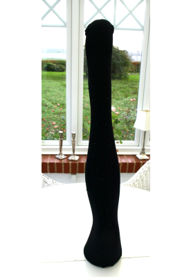 Strømpebukser med sten på forsiden, sort