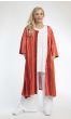 Rød stribet skjortekjole, AKH 5554