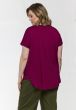 Ensfarvet T-Shirt fra Gozzip, Raspberry, Gitte 9905