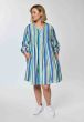 Stribet viskose tunika, Johanne 262044