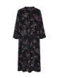 Sort print kjole i skønne farver, Annica, G235051
