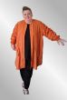 Brændt orange cardigan jakke, Dina 251009