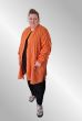 Brændt orange cardigan jakke, Dina 251009