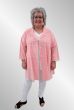 Koral stribet skjortejakke / tunika, AKH 81992