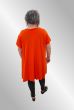 Orange Bomulds T-Shirt med broderi, 23103