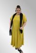 Gul viskose kjole i A facon, 24102