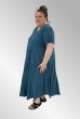 Petrol viskose kjole i A facon, 24102