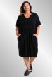 Sort viskose tunika / kjole 242002