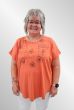 Orange Gitte T-shirt med print, G251020