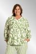 Grøn printet bluse, G252061