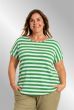 Grøn stribet Gitte t-shirt, G252082