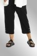 Sorte viskose/hør capri bukser, G253081