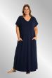 Lang navy kjole, G253091