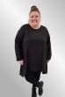 Sort viskose tunika, 25362