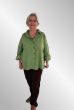 Æblegrøn fløjls skjorte/jakke 37024-1