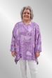 Lilla viskose tunika med print, 91494 XUI