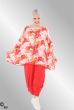 Orange rød print tunika, 593 Butterfly
