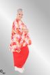 Orange rød print tunika, 593 Butterfly