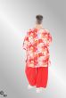 Orange rød print tunika, 593 Butterfly