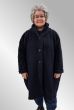 Mørkeblå frakke med hætte, AKH6690