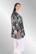 Sort / hvid grafisk tunika AKH 9609