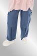 Blå bukser med lynlåseffekt på benet, Christina AKH 7076