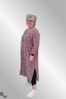 Rosa / lilla silke skjortekjole / kaftan, Kort Relove, Unika 764