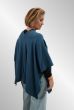 Petrol cardigan / poncho kappe, 8049